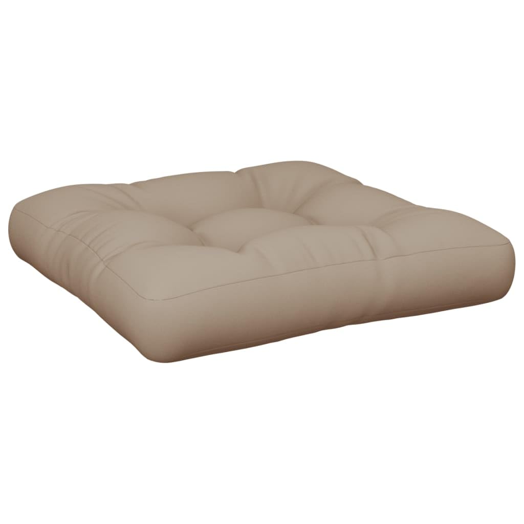 Coussin de palette taupe 58x58 épais pour soulager les assises dures