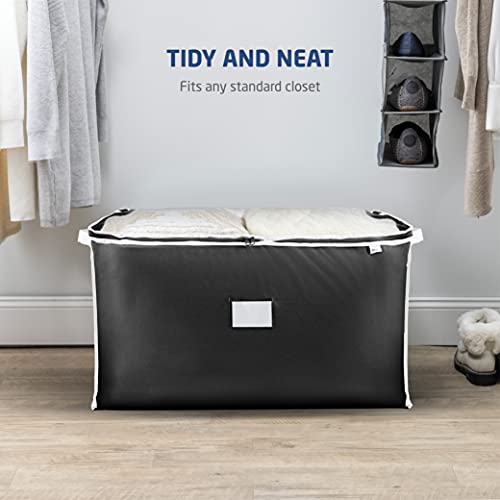 Zober 2-Pack Jumbo Storage Bag Organizer For Bedding, Linen, Seasonal Clothes #TOP2