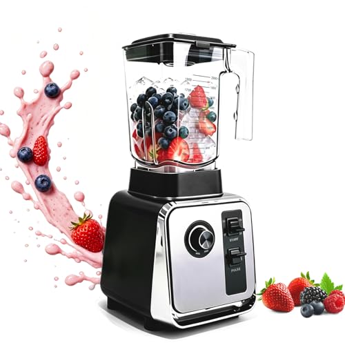 1500W Blender Kitchen with Variable Speed 68oz for Smoothies & Ice Crushing