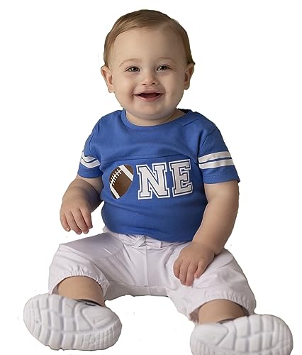 Personalized Football First Birthday ONE Shirt Bodysuit Pants 1st One Year Old Shirt