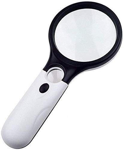 Loupe avec 3 allégations illuminées HJMMWT pour passe-temps