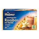 Meßmer Ländertee | Südafrikanischer Rooibos mit Vanille | 20 Teebeutel | Glutenfrei | Laktosefrei | Vegan