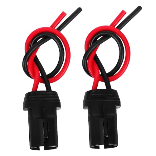 Ciieeo 2pcs Rallonge de Douille D'ampoule T10 pour Éclairage Tableau de Bord Voiture, Câble en Cuivre et Caoutchouc, Évite les Connexions Lâches Scintillements, Améliore L'éclairage