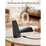 TECKNET Door Stop Alarm, Door Stopper with 130dB Security Alarm, Rechargeable Door Wedge Stop Siren with Non-Slip Silicone Base Suitable for Door Bottom, Portable Anti-Theft for Home/Hotel/Apartment - Image 4