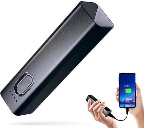 Mini cámara espía banco de energía cámara oculta sin WiFi 1080P pequeña cámara portátil niñera con detección de movimiento para seguridad en el hogar