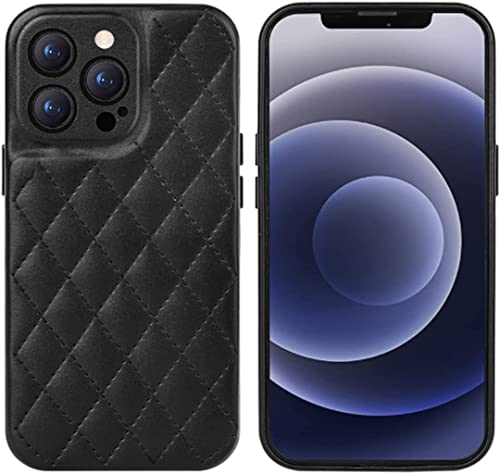 Étui en cuir iPhone 13 coque fine de protection anti-chocs noire