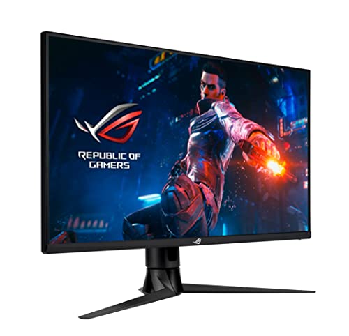 Image of ASUS ROG Swift PG32UQ HDMI 2.1 Gaming Monitor - 32 inch, 4K UHD (3840 x 2160), IPS, 144 Hz, 1 ms MPRT, NVIDIA G-SYNC Compatible, DSC, ELMB Sync, DisplayHDR 600, 98% DCI-P3, Quantum-Dot Technology, Black