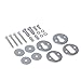 YITAMOTOR Removable Chrome Motorcycle Wheel Chock 5.5