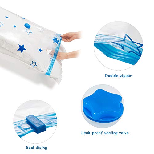 Bolsa de vacío de compresión contra la humedad y polvo en edredones de 120x100cm 6