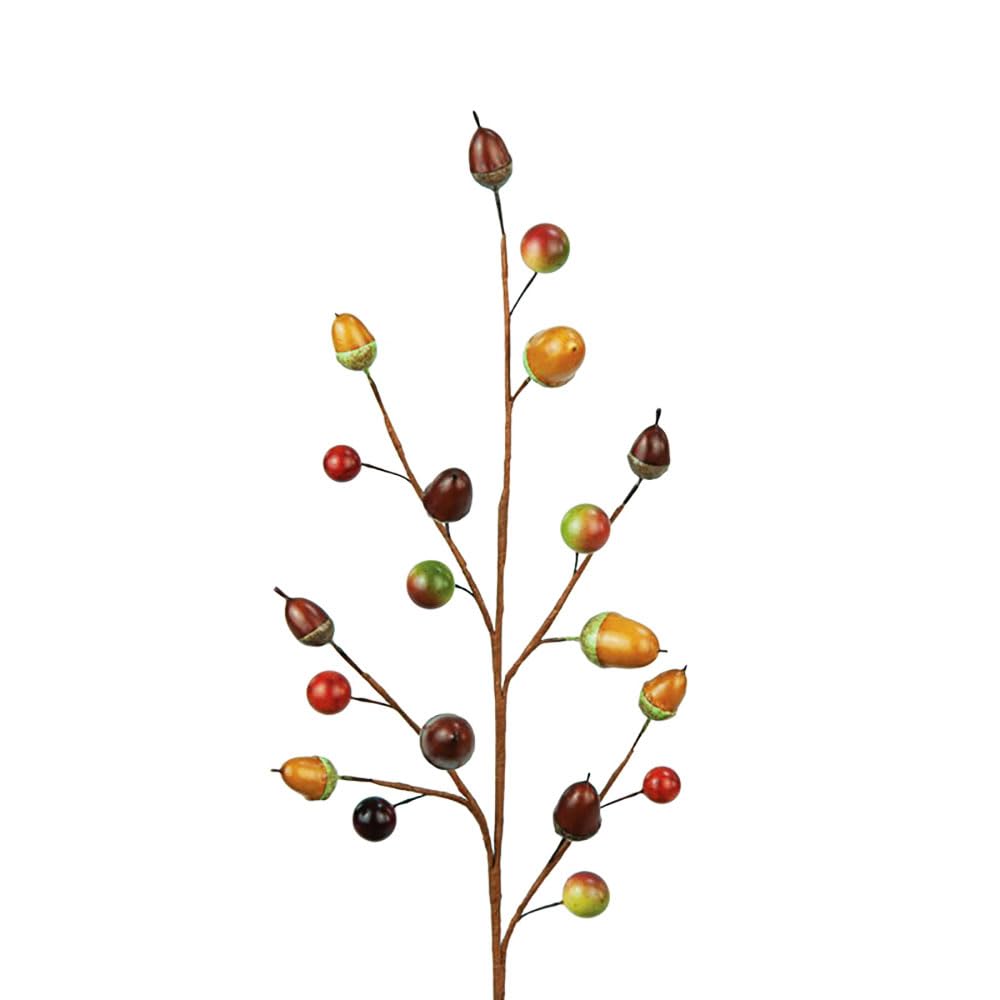 FloristryWarehouse Autumn Fall Artificial Acorn And Berry Spray 47cm/18 Inches