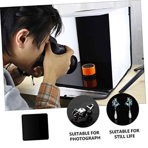 Solustre 2Pcs Reflector Acrylic Photography Makeup Multi-Use Studio Boards Product Reflection Props Reflective Backdrops Tables Table Color Photo Nice Plate Top Background Board #TOP4