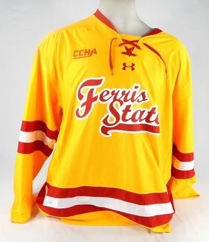 2021-22 Ferris State Bulldogs Holden Doell #10 Game Used Jersey Hockey 0 - College Game Used