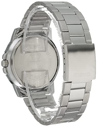 Casio Classic Silver-Tone Stainless Steel Band Date Indicator Watch (Model: MTP-VD01D-7EV) - image 3
