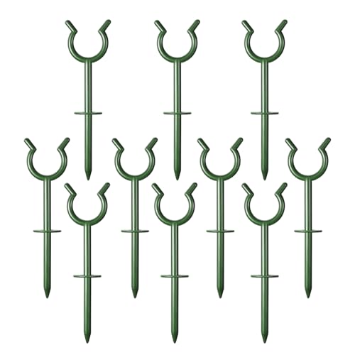 Manolyee Piquets Guide Tuyau Arrosage Jardin | Piquet de Fixation pour Protection de Pelouse et,Outil d'Irrigation pour Pelouse Massifs Allées Bordures Jardin