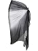 Hestya Women Pareo Swimsuit Beach Swimwear Gradient Color Bikini Sarong (Grey)
