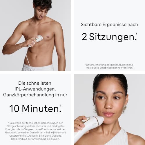 Braun IPL Geräte Haarentfernung Silk·expert Pro 5, PL5157, Weiß/Gold – Ansicht 3