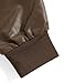Aelfric Eden Faux Leather Jacket Oversized Racing Motorcycle Jackets Moto Coats Unisex Trendy Streetwear Jacket Dark Brown XS
