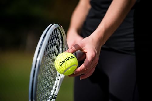 GAMMA Sports Pressureless Tennis Ball Bags, 12 & 18 Pack Sizes, Yellow, Multple Colors, Tennis Lessons & Practice, Longer Durability & More Bounce, Colored Tennis Balls, Dog/Pet Ball, Training