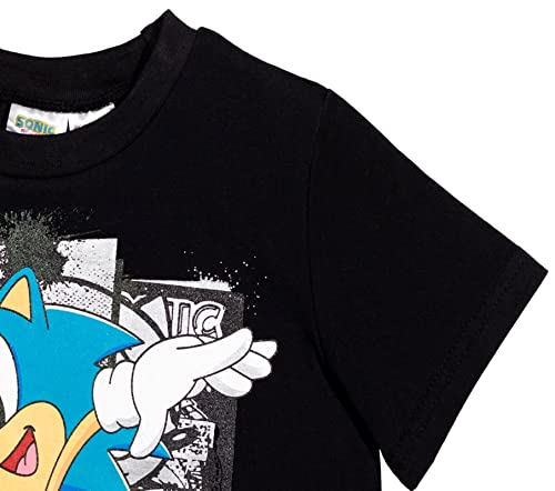 Image of SEGA Sonic the Hedgehog Athletic T-Shirt and Mesh Shorts Outfit Set Toddler to Big Kid Sizes (2T - 18-20)