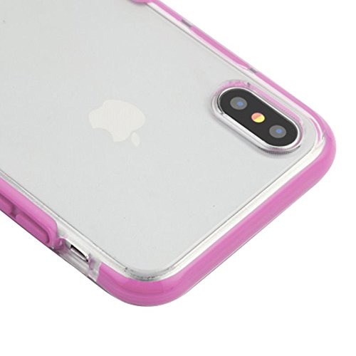 Iphone X/Xs Case, Mybat Bumper Tpu Rubber Candy Skin Case For Apple Iphone X/Xs, Clear/Pink #TOP2