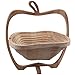 SJYDQ. Cesto della Spesa, Cestino del Cestino Pieghevole in bambù in Forma di Mela per Frutta (Tronco di Legno)