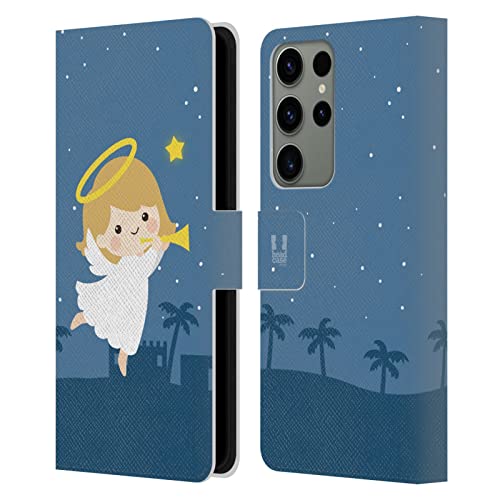 Protection Samsung S23 Ultra Étui Portefeuille Cuir Noël