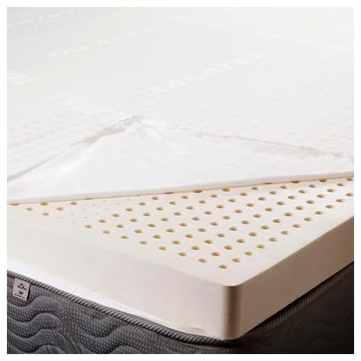 TalatexHome Premium Natural Latex Mattress Topper, Medium Firm with Organic Cotton Cover No Memory Foam Chemicals, Help Relief Shoulder & Back Pain (2" Queen)