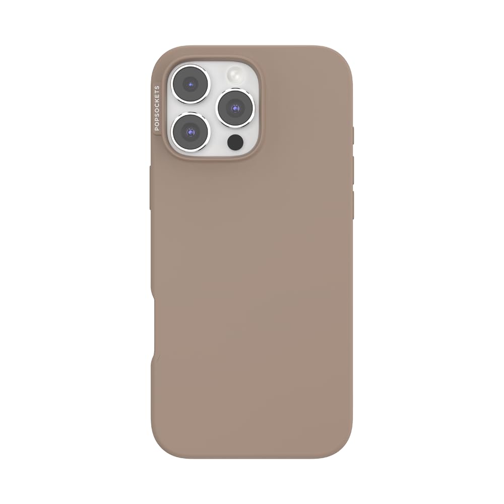 POPSOCKETS iPhone 16 Pro Max Case Compatible with MagSafe, Phone Case for iPhone 16 Pro Max, Wireless Charging Compatible, Case Only – Latte