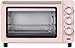Piekarnik elektryczny, 15L Niezależna regulacja temperatury 60 minut Timer Zakres temperatur 100 230 °, Toster elektryczny z piekarnikiem konwekcyjnym, 110V Różowy (z transformatorem)