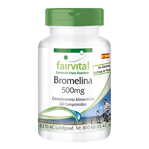 Suplemento Bromelina 500mg Vegano 60 Comprimidos