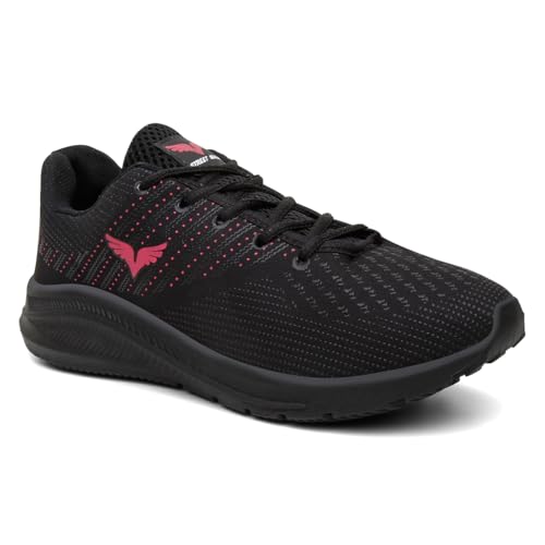 Tênis Feminino Caminhada Macio Leve Academia Confortável (Preto, BR, Adulto, Numérico, 38)