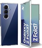 Captor Cover Samsung Z Fold 7, Custodia Trasparente in Silicone Rigido, Sottile, Antiurto, Anti-Graffio, Protezione di Alta Qualità con Bordo Rialzato per Fotocamera, Resistente per Cover Z Fold 7