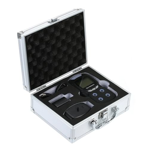 4 in 1 ガス検知器 CO H?S O? LEL モニター デジタル ハンドヘルド 有毒一酸化炭素 硫化水素 空気品質テスター 検知器 高速応答、高感度(Black)