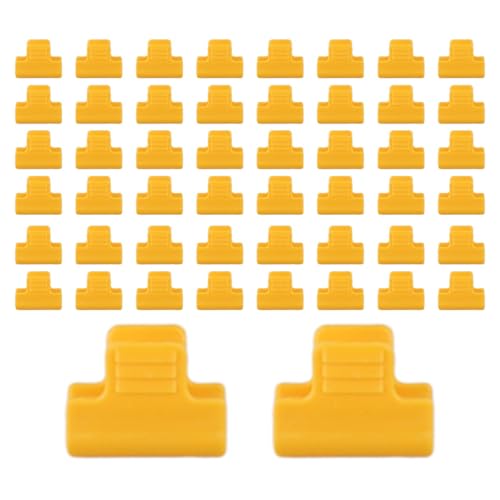 Lot de 50 clips pour film de serre pour prise en main en plastique résistant au froid de 11 mm à connexion rapide pour bâches de serre, tissus convexes – Colliers de support pour plantes orange