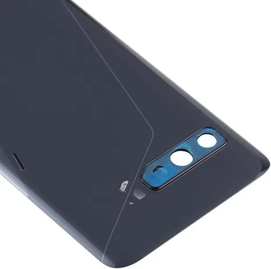 for ASUS ROG Phone 3 Strix ZS661KS Back Glass Battery Door Cover Replacement, Rear Housing Case with Camera Lens, for ROG 3 Strix Edition Rear Glass Panel Back Cover Repair Parts