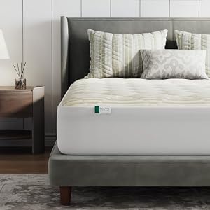 Novilla Matratzenauflage 90x200cm weich, Plüsch Matratzen Topper 90x200, hochwertige Faserfüllung, hautfreundlich, Matratzenschoner mit tiefer elastischer Tasche 30cm, maschinenwaschbar, Weiß