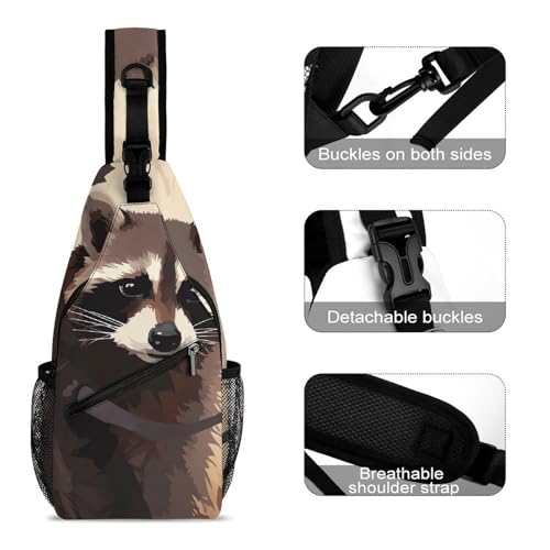 Bolso tipo bandolera pequeño para senderismo casual unisex miniatura 3
