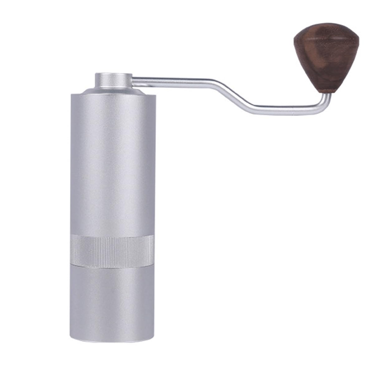 Ręczny Młynek Do Kawy, Przenośny Ręczny Młynek Do Kawy, Młynek Do Kawy Burr Z Regulowanymi Ustawieniami, Prosty I Praktyczny (Color : Silver)