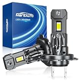 Marsauto H7 Driving Lights, 48000LM High Bright, 6000K Cool White H7 Light Bulbs, with 60000Hrs Lifespan, CanBus Ready, Quick Installation, Pack of 2