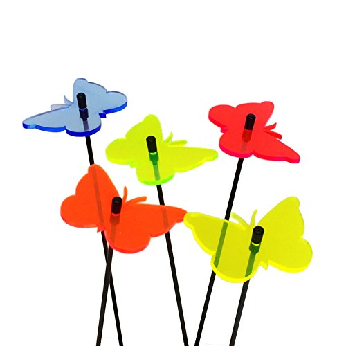 Sun Catcher Garden Decor Sonnenfänger 5 leuchtende Schmetterlinge,...