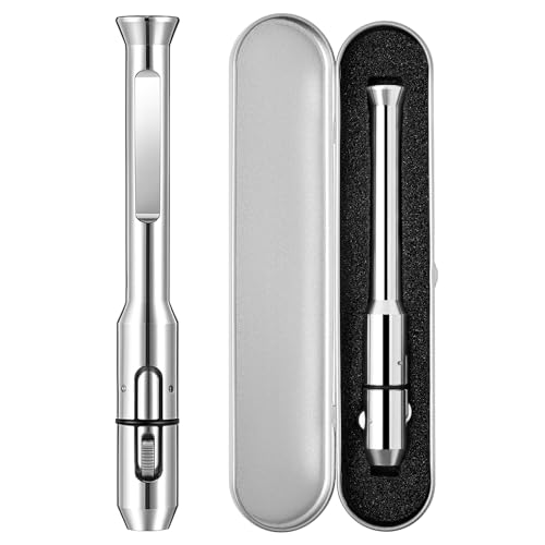 Zonon TIG Wire Feeder Pen Welding Rod Holder Feed Pencil Filler for 1/32-1/8 (1.0-3.2 mm) Wires Smooth TIG Welding Tool Welder Accessories with Metal Case for Storage(Silver)