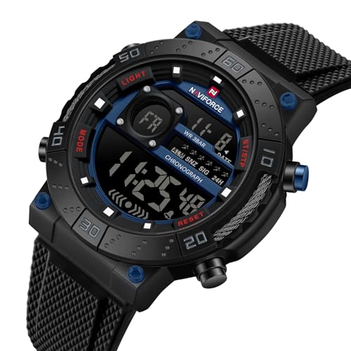 Image of NAVIFORCE NF9241T Dominant Multifunctional Silicone Strap Sport Digital Watch