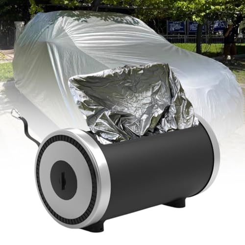 Retractable Automatic Car Cover, Fully Automatic Movable Carport with Remote, Sunproof Sun Shade Canopy, Oxford Cloth, Portable Outdoor Shed Garage for Sedan(3M)