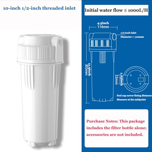 Système filtration eau sédiments universel 4 points boîtier blanc 25,4 cm - 3