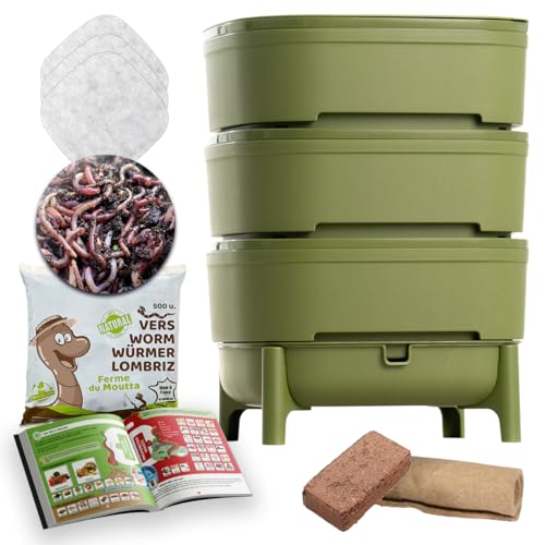 WORMcube Vermicompostatore 3 Vassoi