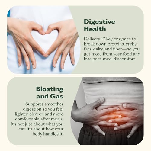 Nature M.D. Enzyme 365 Advanced Digestive Enzymes Supplement with 17 Enzymes & Soothing Herbs | Supports Digestion, Reduces Bloating & Gas, Boosts Nutrient Absorption & Energy | 30 Servings