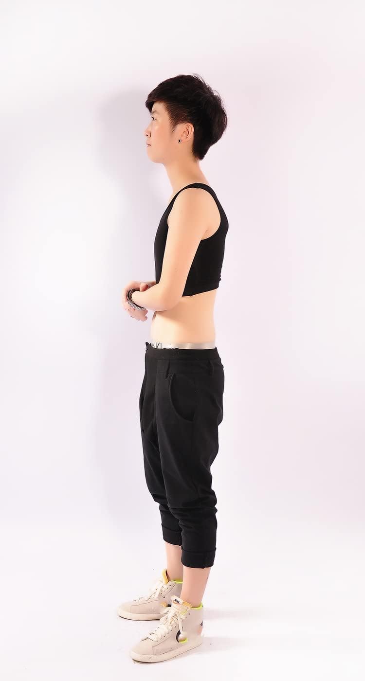 Cotton Half Length Pullover Chest Binder Without Clips for Tomboy Trans Lesbian