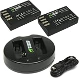 Wasabi Power Battery (2-Pack) and Dual USB Charger for Pentax D-LI109 and Pentax K-30, K-50, K-70, K-500, K-r, KP