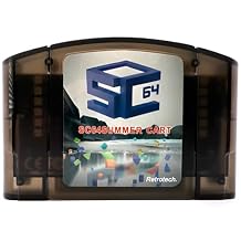 Retrotech Summer Cart 64 Multi Game Cartridge For N64 Video Game Console - Black Transparent LED Version