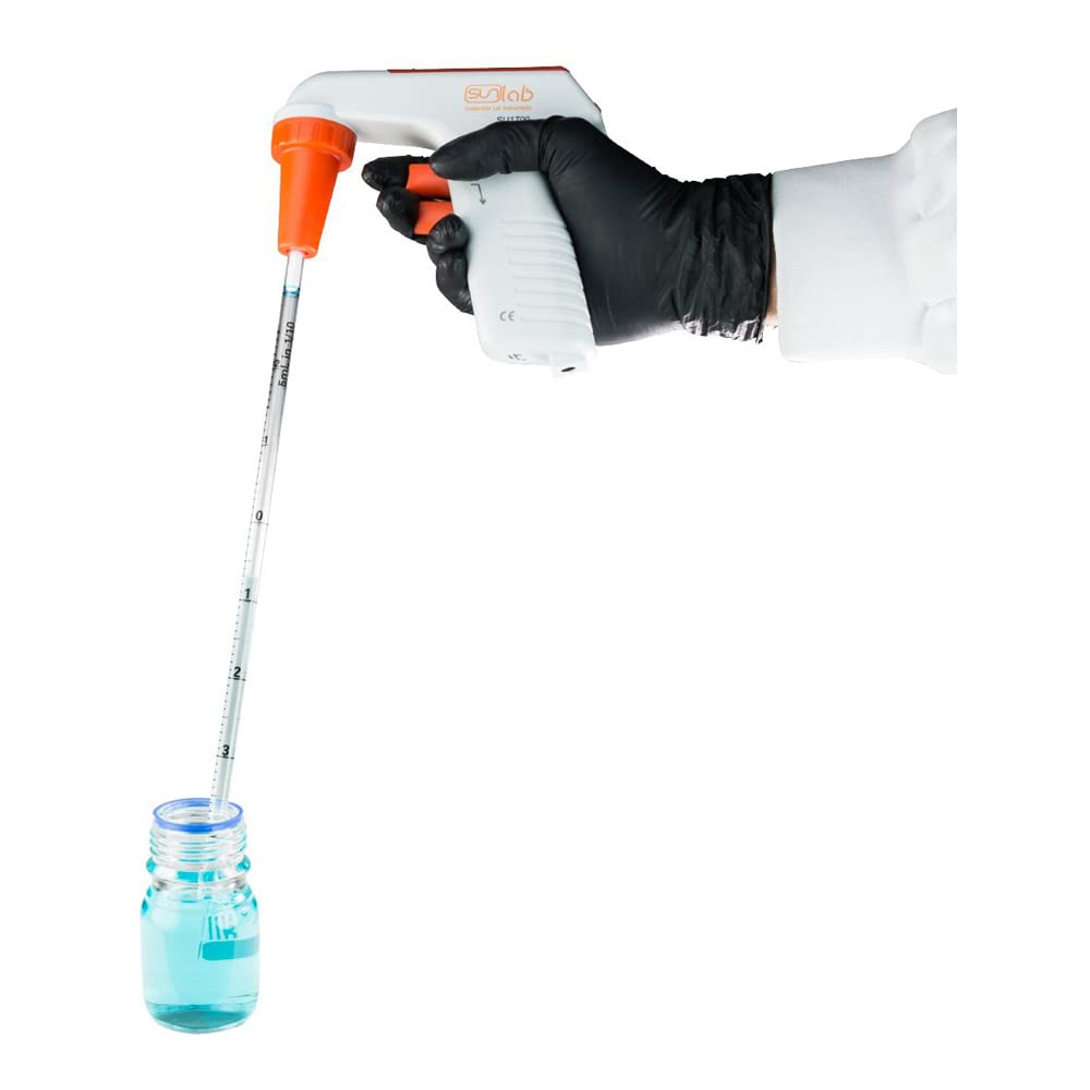 Moonlab Serologische Pipetten 5 ml, Polystyrol, einzeln steril verpackt, transparent, Länge 340 mm, 200 Stück